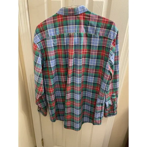 Vineyard Vines Men's Multi Color Plaid Cotton Dress Shirt Xl $178 - Picture 8 of 12